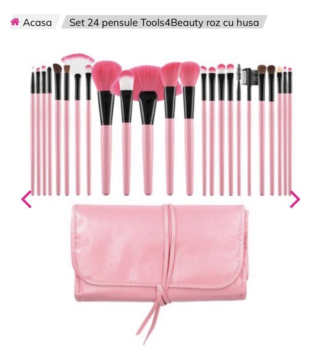 Set 24 pensule cu husa