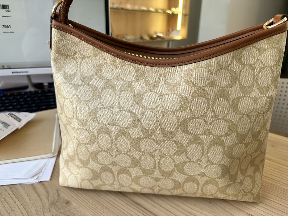 Сумка COACH в фирменном принте