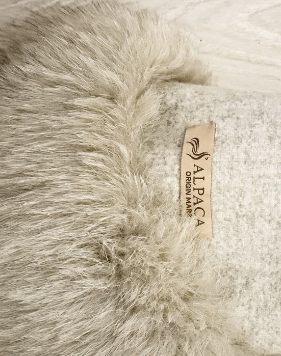 Palton Alpaca Gri