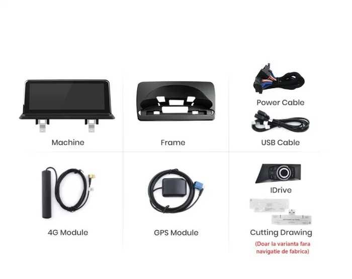 Navigatie  Andorid BMW  seria 1 E81 E82 E87 E88 2005-2012, Carplay