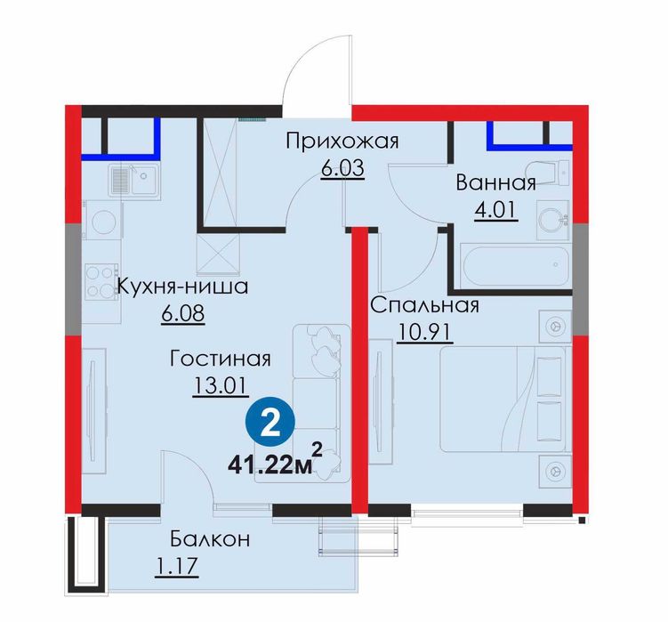 Квартира Новостройка Яшанбадский р-н ЖК San'at от застройщика Ипотека