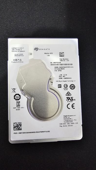 Hard Disk Seagate 1TB Mobile (posibil defect)