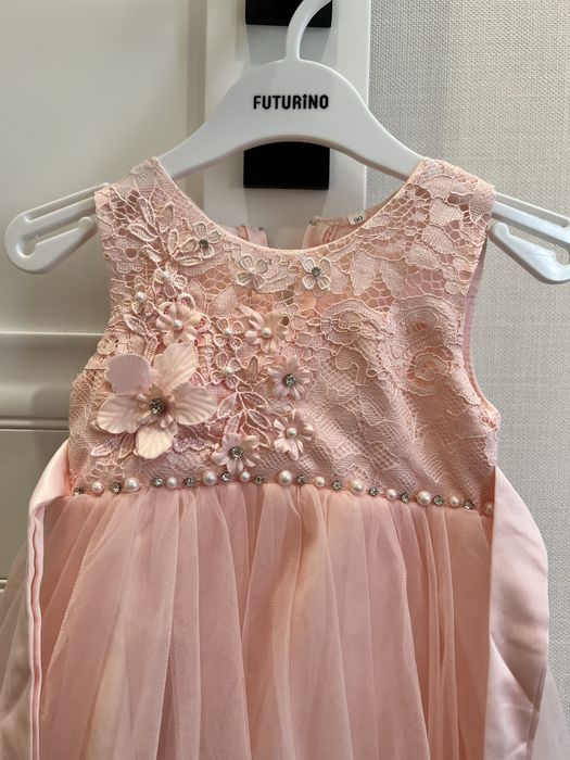 Платье розовое для девочки на 2-3 года