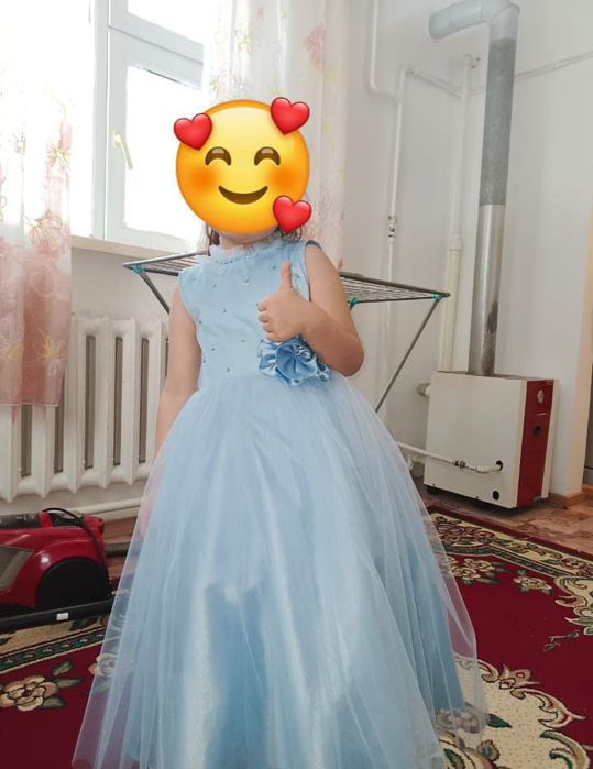 Платье на прокат Небесного голубого цвета размер 36.В отличном состоян