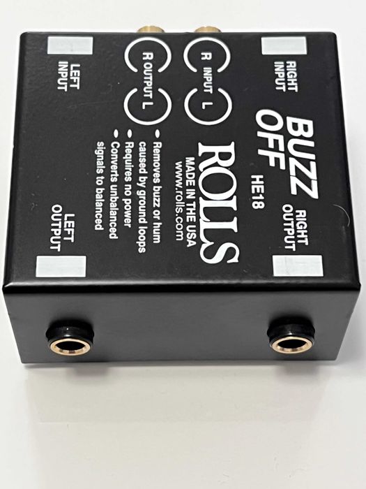 Rolls HE18 Buzz Off - Two-channel ground loops hum and buzz remover.