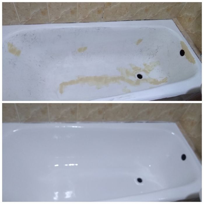 Эмалировка.Реставрация ванн на дому.Ремонт.