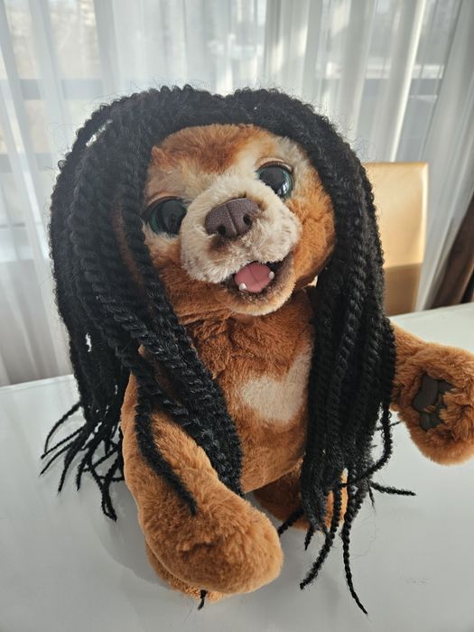 Афро черна перука