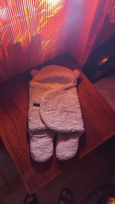 Конверт для выписки детей.теплый,качественный.и перчатка для зубиков!