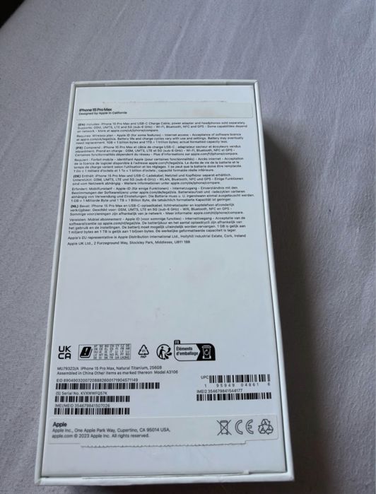 Iphone 15 pro max 256 gb