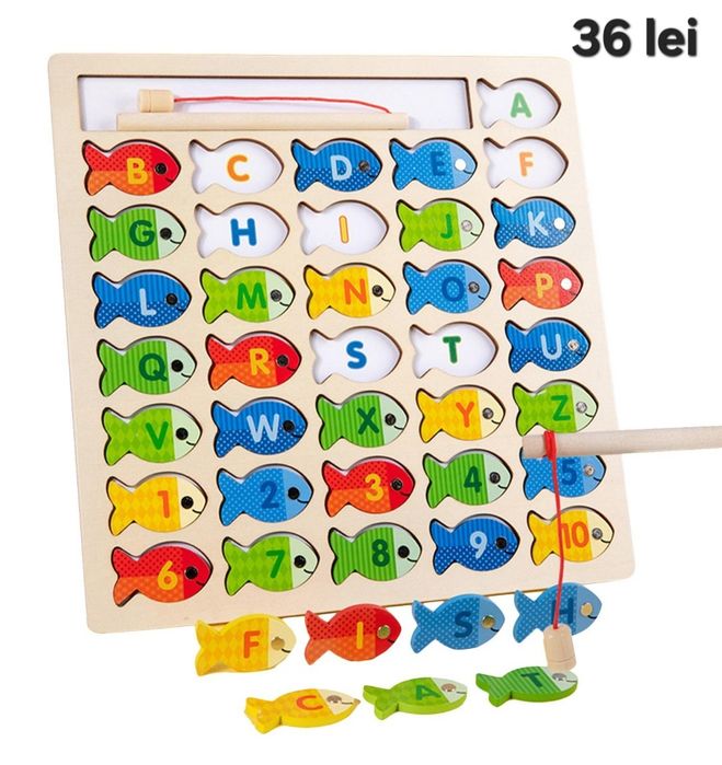 Jucarii de logica, memorie, gandire rapida. Jucarii educative  din lem