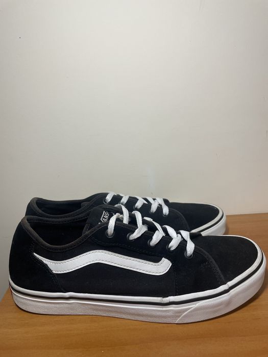 sneakers VANS alb-negru, basic