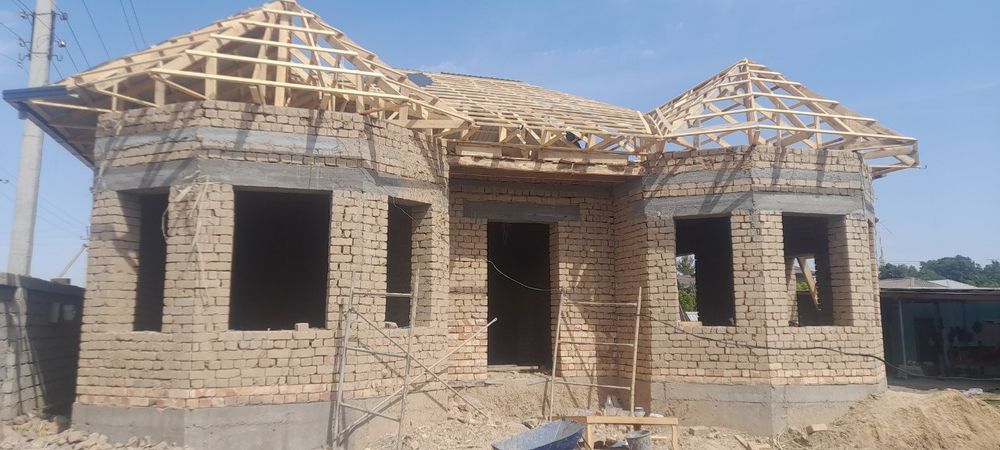 G'isht teramiz beton quyamiz noldan uy ko'taramiz