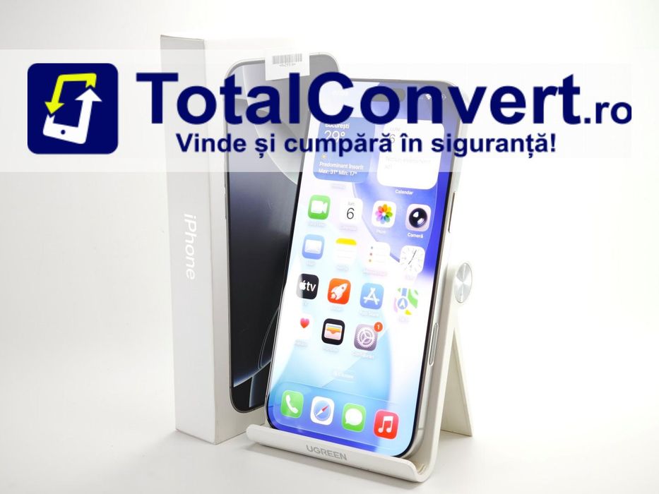 Apple iPhone 16 Pro Max 256GB White, Garantie 24 luni | #R94253