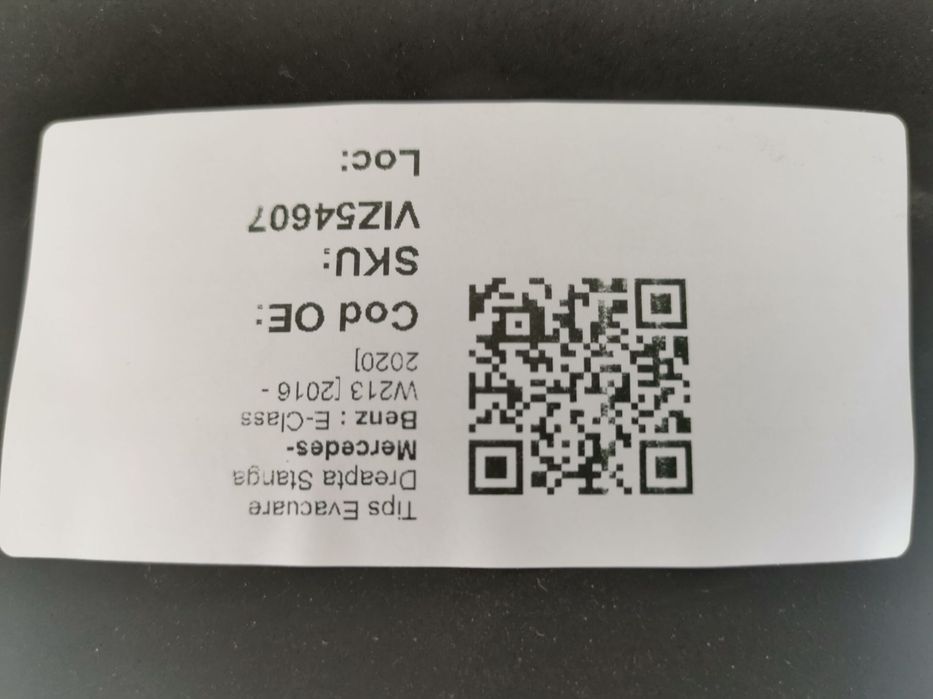 Tips Evacuare Dreapta Stanga Mercedes-Benz E-Class W213 2016 2017 2018