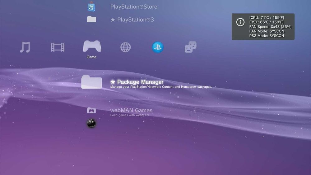 PlayStation 3 Fat 80GB (CFW 4.93 Cobra) + Качени игри и джойстик