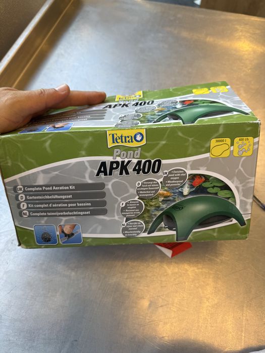 Tetra Pond APK400 Kit complet aerare iaz pompă aer 400 l/h nou