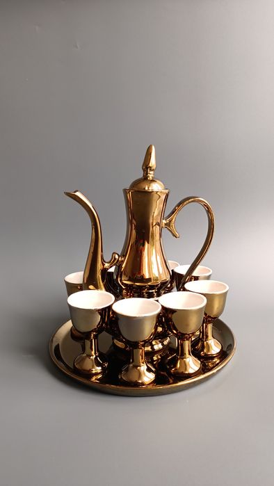 Сервиз позолота 10 предметов