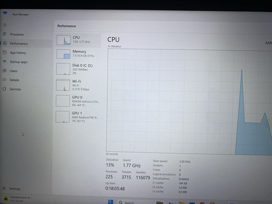 ASUS TUF Gaming FX505DT – Ryzen 7 3750H | GTX 1650 4GB | 16GB RAM | SSD NVMe 512GB | 144Hz
