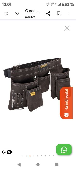 Centura dulgher Stanley