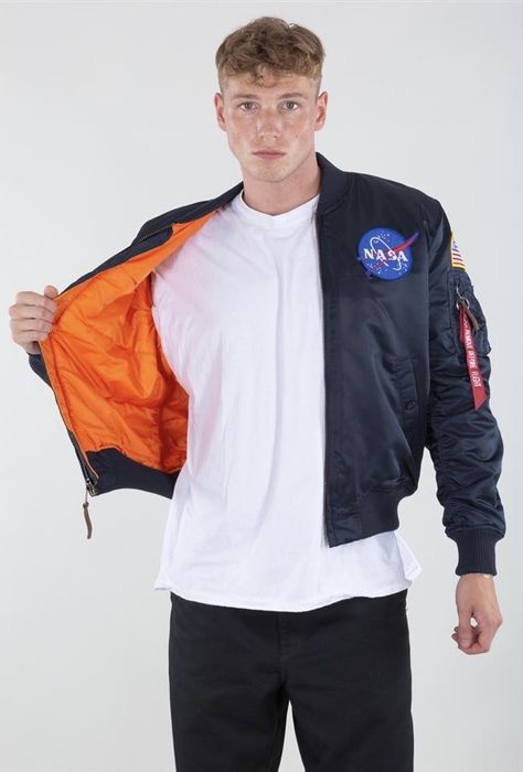 Alpha Industries MA-1 VF NASA Bomber ОРИГИНАЛ мъжко бомбър яке S-М