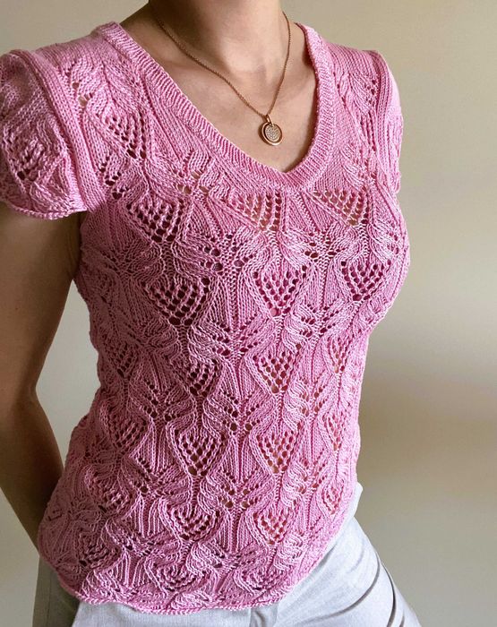 Елегантна плетена блуза