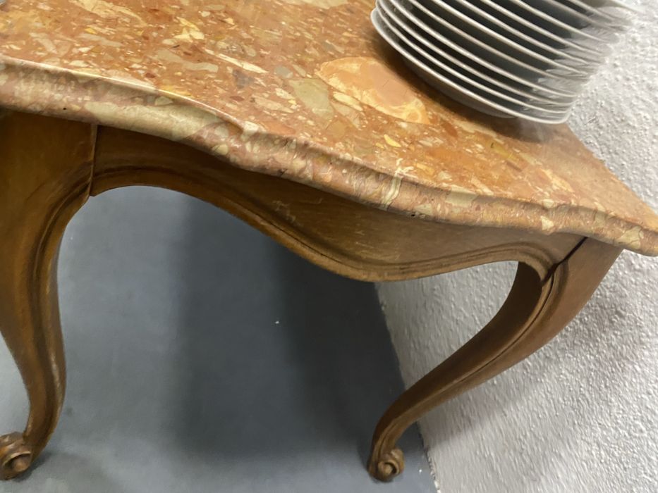 Маса с мраморен плот Франция стил Луи XV 1950