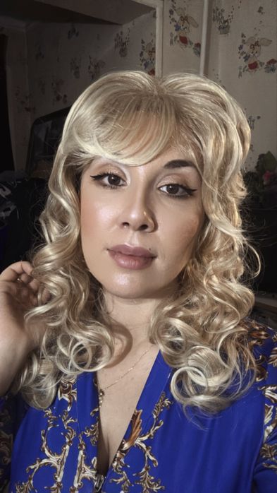 Парик блонд Ирина Аллегрова шикарное качество волосы