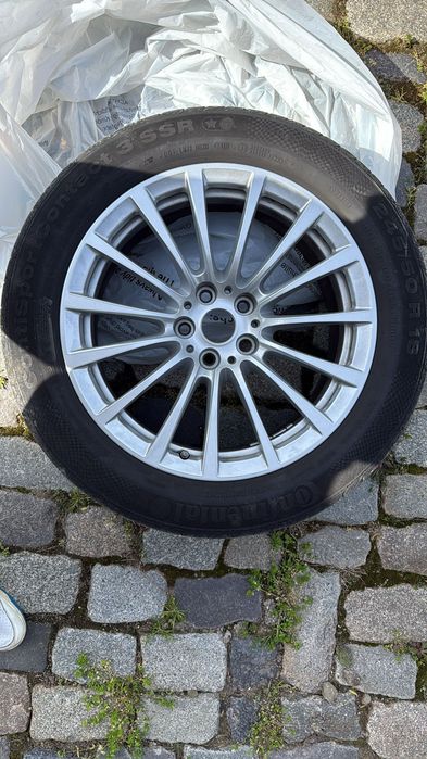 Set 4 Jante Originale BMW OEM R18 5x112 ET30 + TPMS + Anvelope Continental RunFlat G11 G12 G30