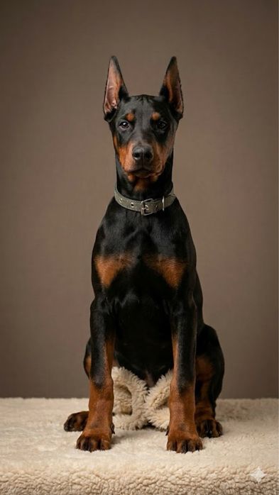 Доберман девочка 4 мес