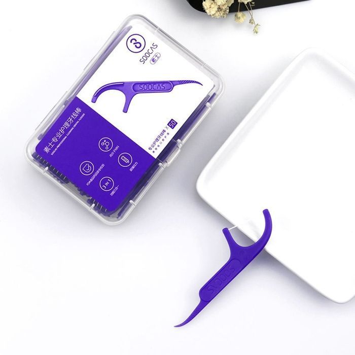 Зубная нить Xiaomi Mijia 50pcs/box Daily Tooth Cleaning, чистка зубов