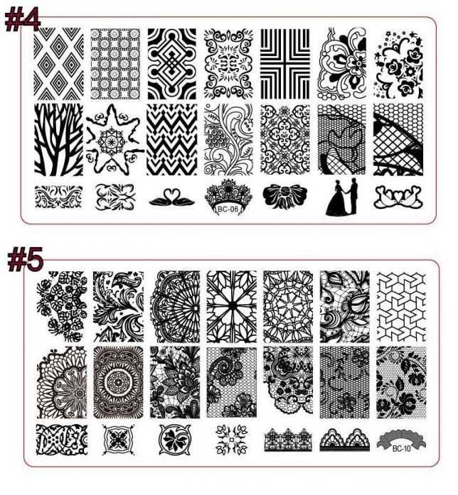 Пластмасови шаблони / печати за нокти