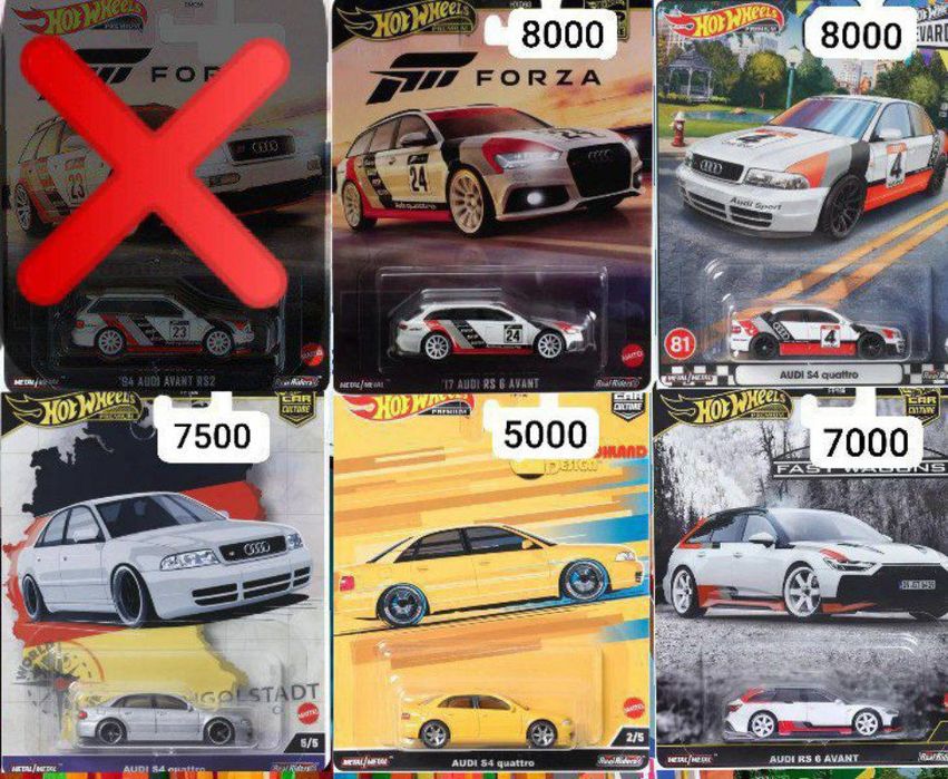 Модели Audi Hot Wheels Premium