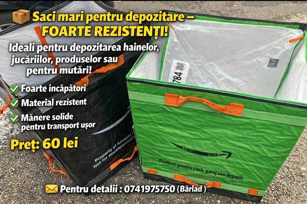 Saci Amazon pentru depozitare
