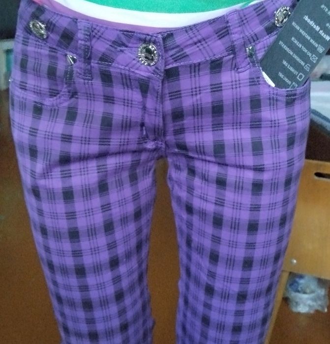 Продам брюки летние клетчатые