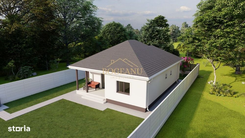 BG124-Teren cu Aut.Constr Proiect Casa parter 614 mp