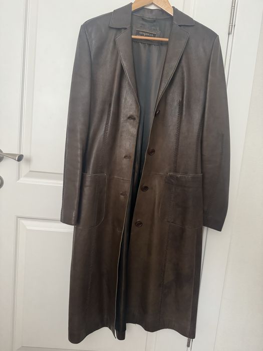 Итальянский кожаный плащ