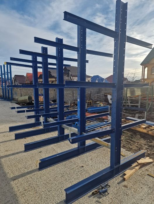 Rafturi metalice cantilever depozitare