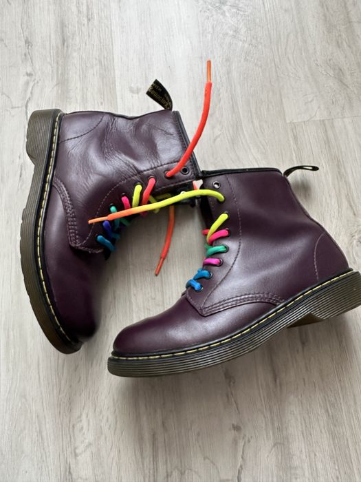 Bocanci piele naturala Dr Martens,copii