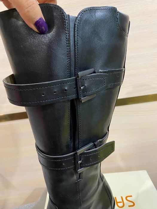 Сапоги зимние кожаннве ECCO