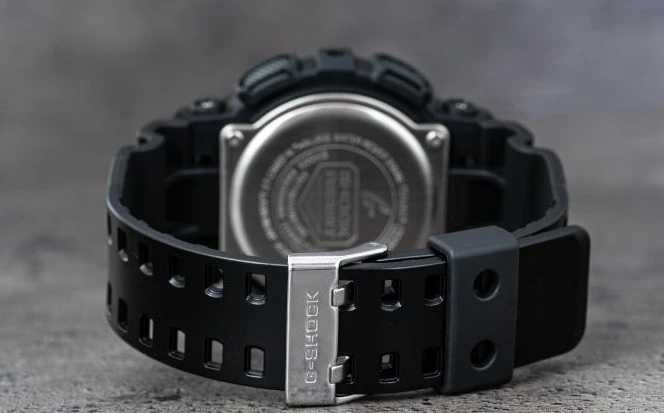 Ceas CASIO G-SHOCK GA-100 BLACK&BLUE-Negru Mat cu Albastru Sport 2026