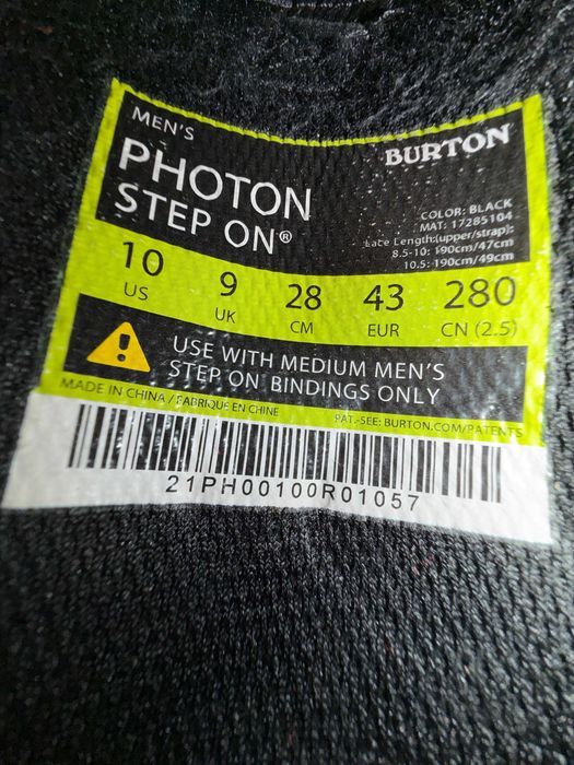 Burton Step On boots + bindings (43, M) / placă Ride Machete 161