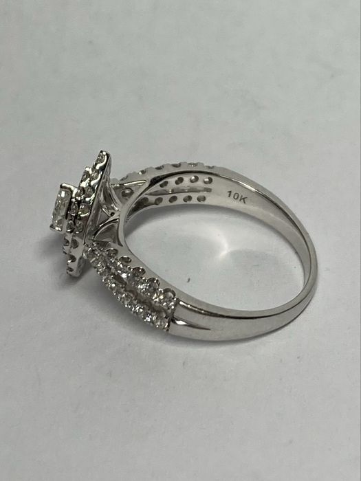 Inel aur alb cu diamante 1.02ct