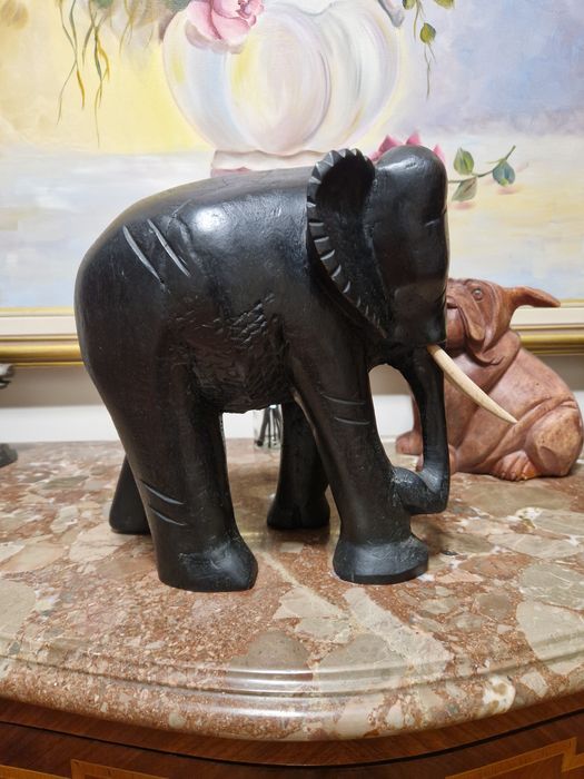 Чудесна антикварна дървена фигура статуетка скулптура