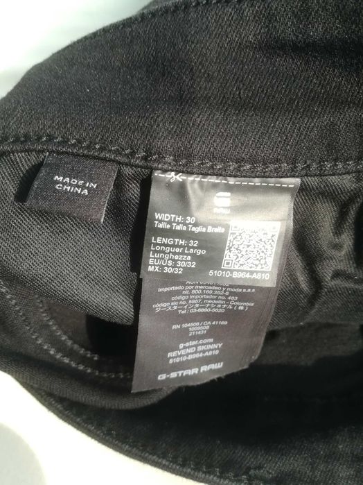 G-STAR,Revend skinny 30/32