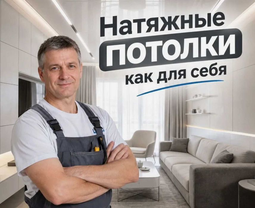 Натяжные потолки, слив воды, ремонт после затопления