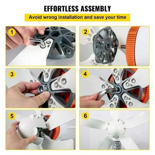 Turbină eoliană verticala 500W  12V/24V, controler de încărcare MPPT.