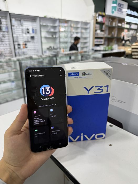 Vivo Y31 4/64gb срочни сотилади