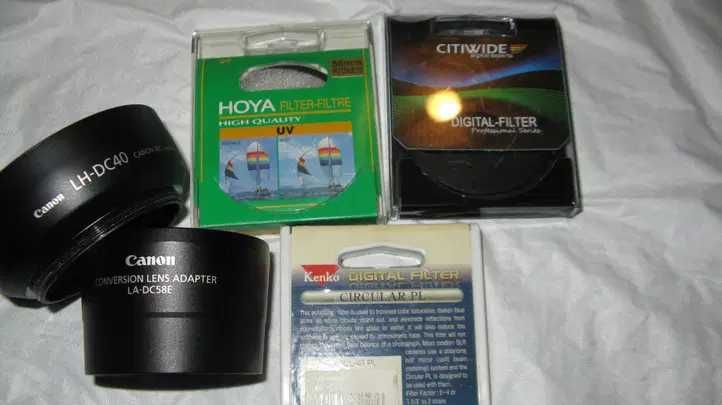 Acestea 4 filtre, inele, aparat Fuji Fine Pix