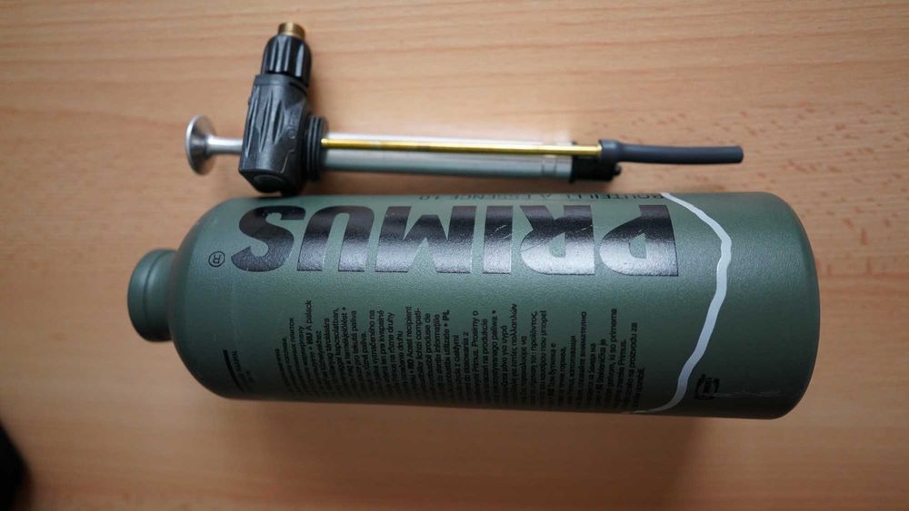 Primus Omnifuel, sticlă combustibil 1l, oală titan, huse