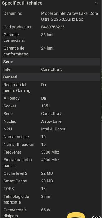 Intel i5 225 lga1851